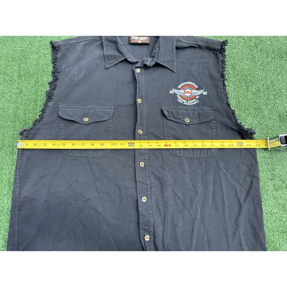 Biketoberfest 10th Anniversary Bike Week Daytona Beach Button Up 2002 Men’s XXL - Picture 7 of 8